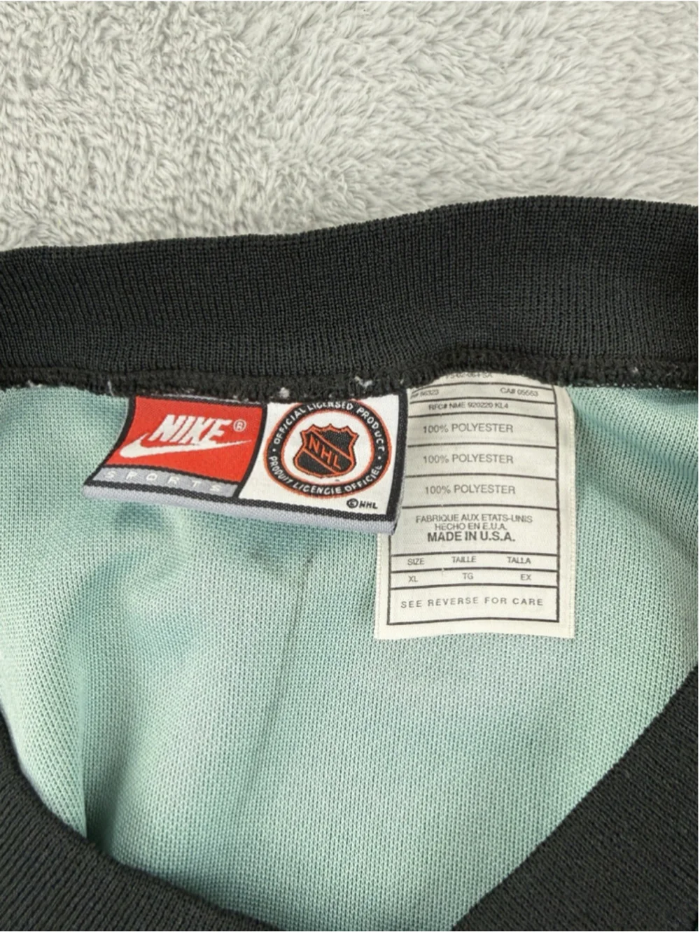 Vintage 90s Nike Team NHL Dallas Stars AOP Hockey Jersey Size XL USA Made Texas - Picture 2 of 12